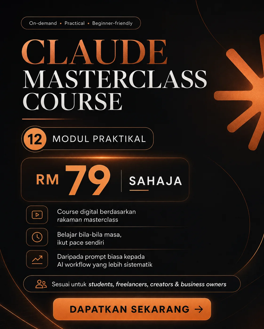 Claude AI Masterclass Course poster