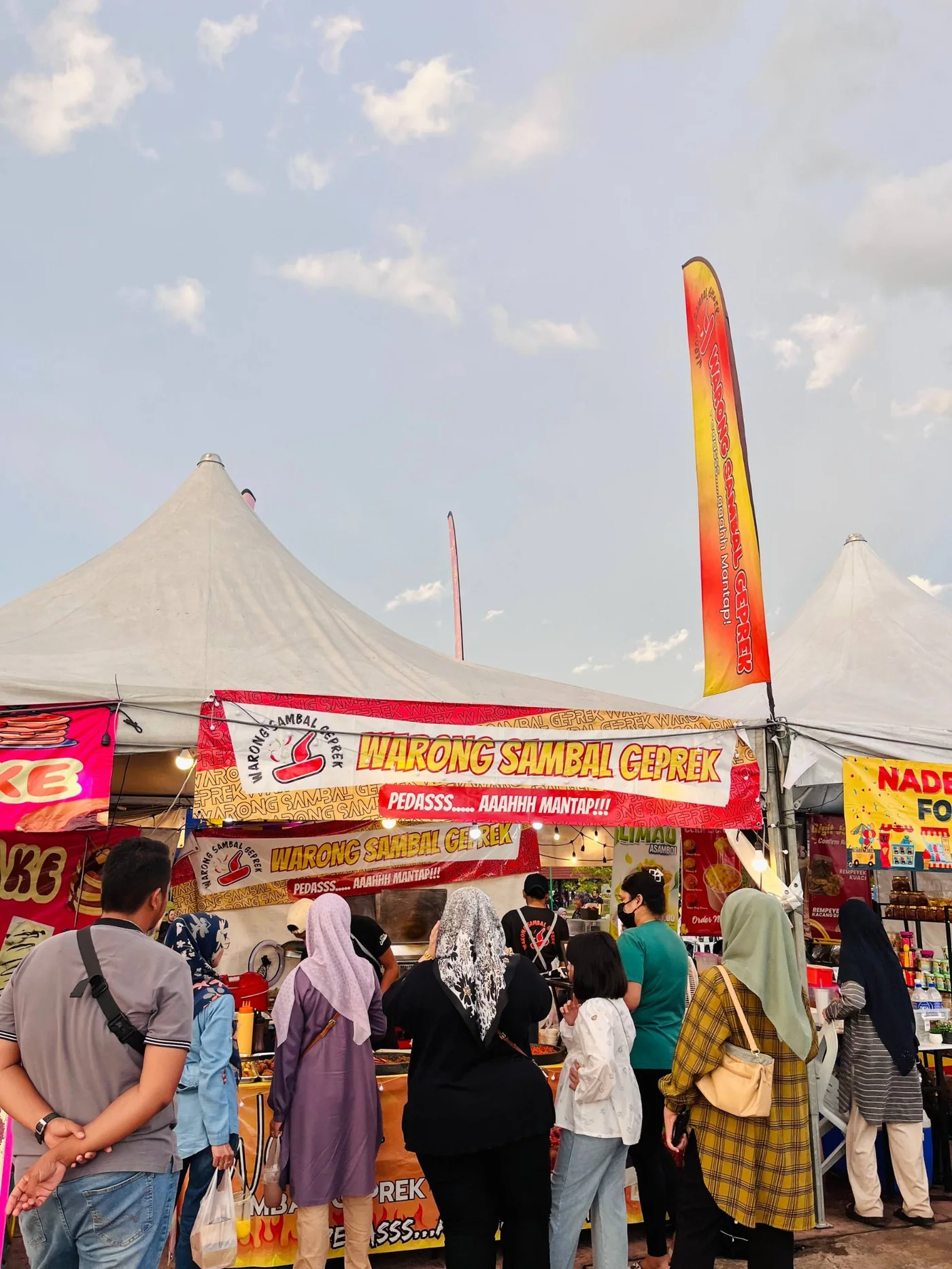 Warong Sambal Geprek event booth